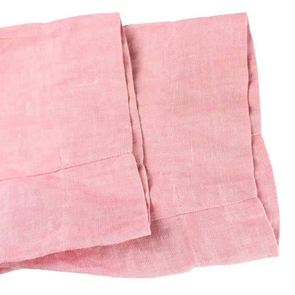 Chanel Vintage Jacket Linen Hemp Open Collar CC Logo Button 42 Pink MW