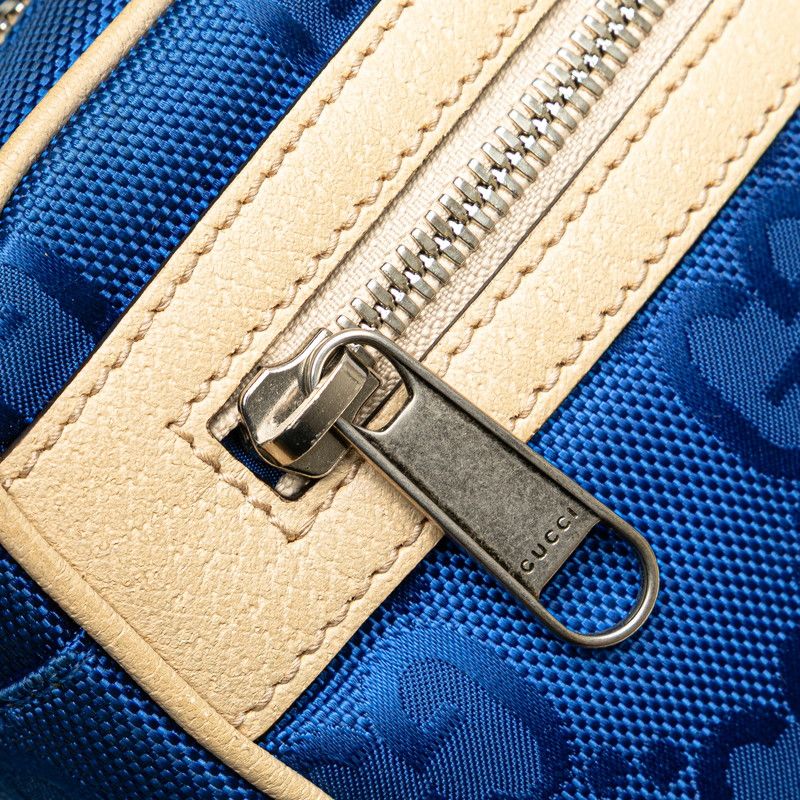 Gucci GG Nylon Off the Grid Belt Bag Blue Beige