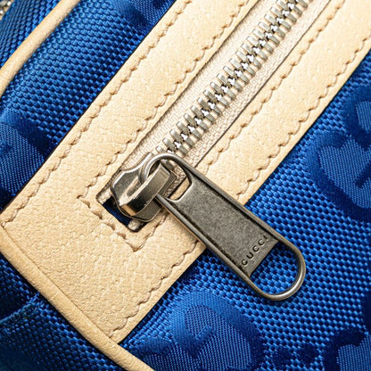 Gucci GG Nylon Off the Grid Belt Bag Blue Beige