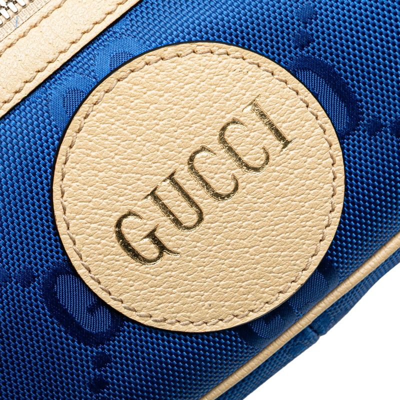 Gucci GG Nylon Off the Grid Belt Bag Blue Beige