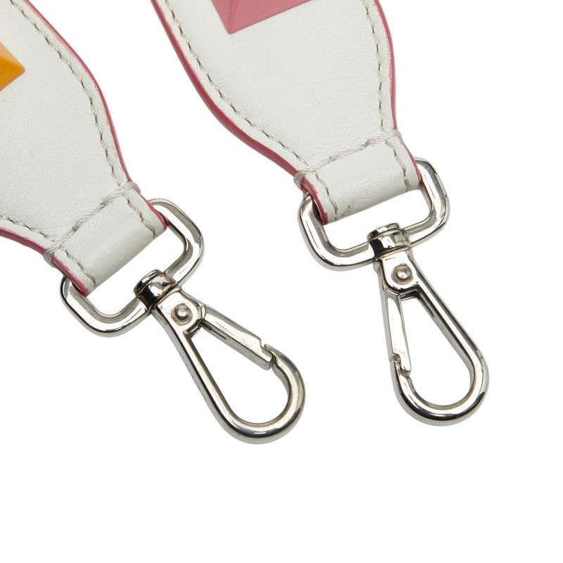 Fendi Strap You Studded Shoulder White Multicolor Leather