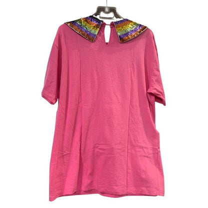 Gucci Sequin Logo Short Sleeve T-