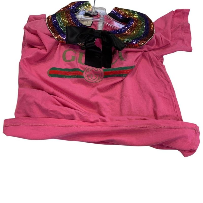 Gucci Sequin Logo Short Sleeve T-