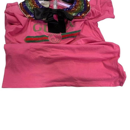 Gucci Sequin Logo Short Sleeve T-