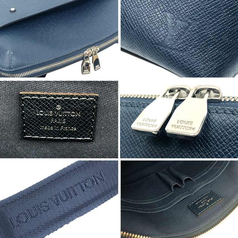 Louis Vuitton Taiga Grigori Messenger PM Shoulder Bag Ocean Navy