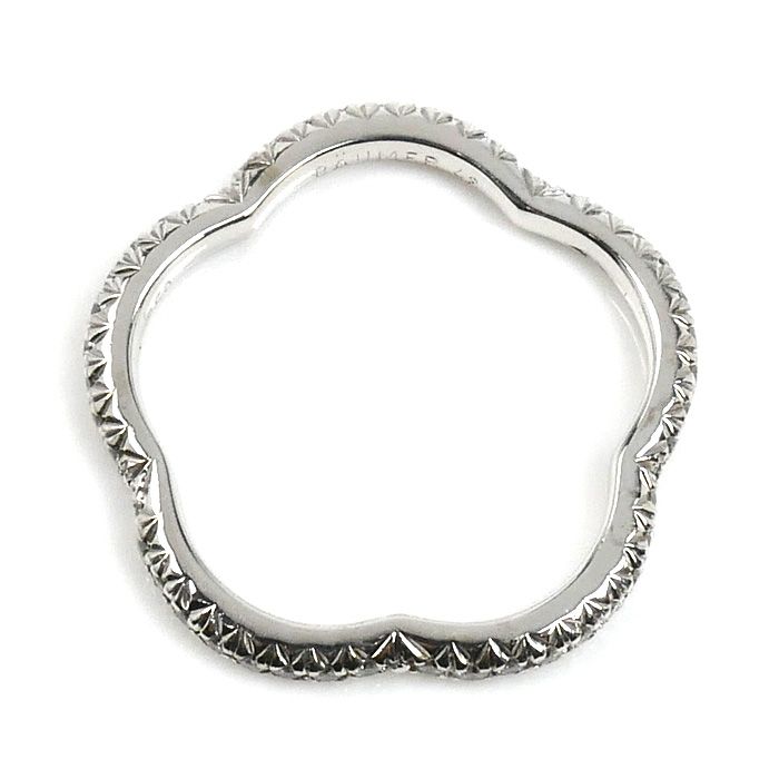 Chanel 18k White Gold Camellia Diamond Ring 48