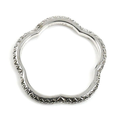 Chanel 18k White Gold Camellia Diamond Ring 48