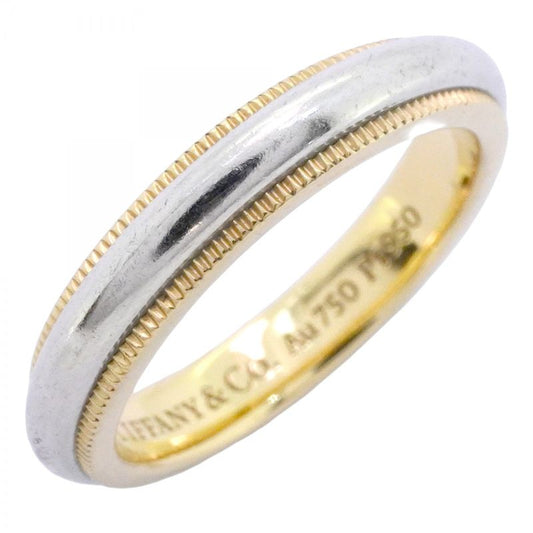 Tiffany & Co Ring Milgrain 18k Yellow Gold Platinum