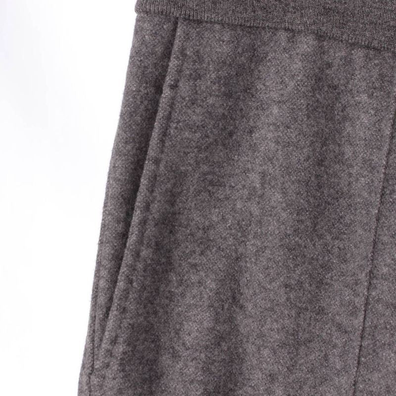 Dior Icons Cashmere Wool Back Logo Track Pants Trousers Gray