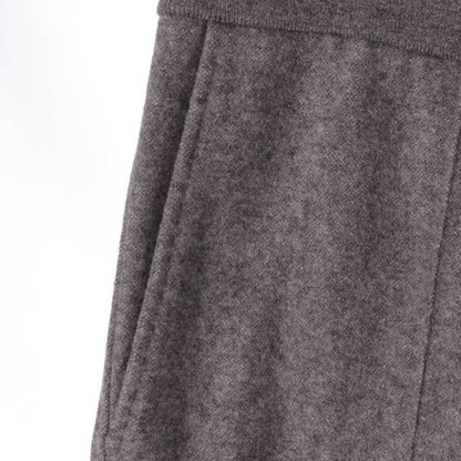 Dior Icons Cashmere Wool Back Logo Track Pants Trousers Gray