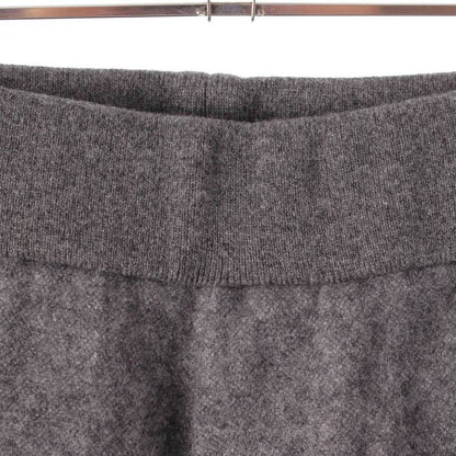 Dior Icons Cashmere Wool Back Logo Track Pants Trousers Gray