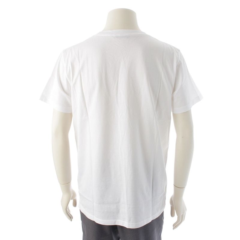 Dior Cotton Montaigne Logo Short Sleeve T-Shirt Top White