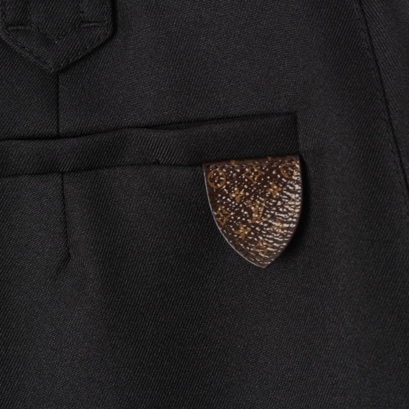 Louis Vuitton Monogram Batch Trousers Tailored Pants Black 34