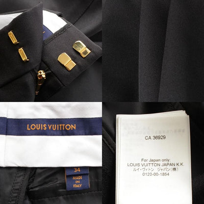 Louis Vuitton Monogram Batch Trousers Tailored Pants Black 34