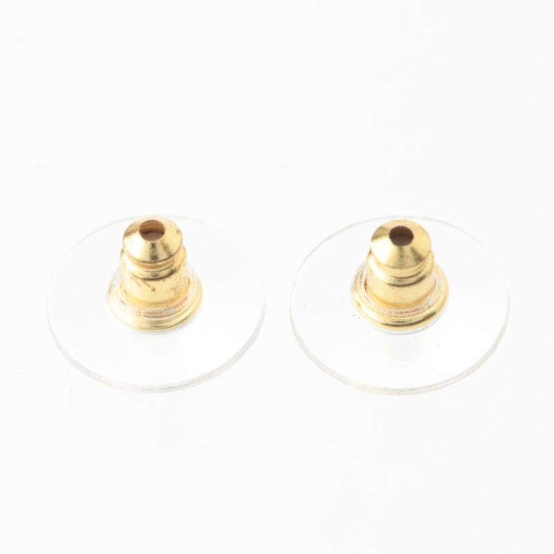 Chanel CC Logo Line Stone Earrings Gold
