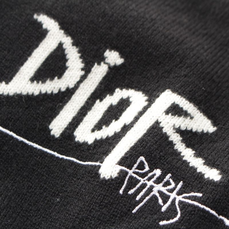 Dior Stussy Cashmere Logo Cardigan Black XS