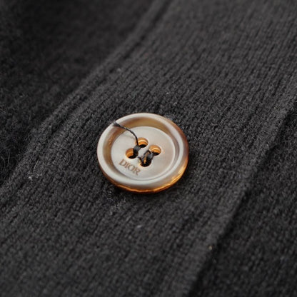 Dior Stussy Cashmere Logo Cardigan Black XS