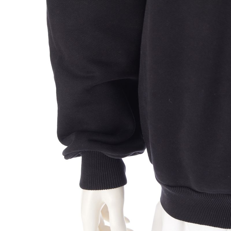 Balenciaga Logo Print Crew Neck Trainer Sweatshirt Top Black XS