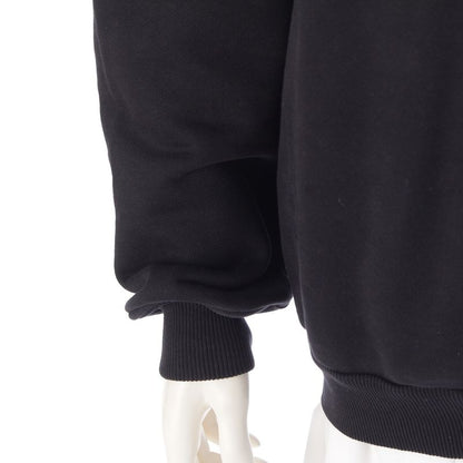 Balenciaga Logo Print Crew Neck Trainer Sweatshirt Top Black XS
