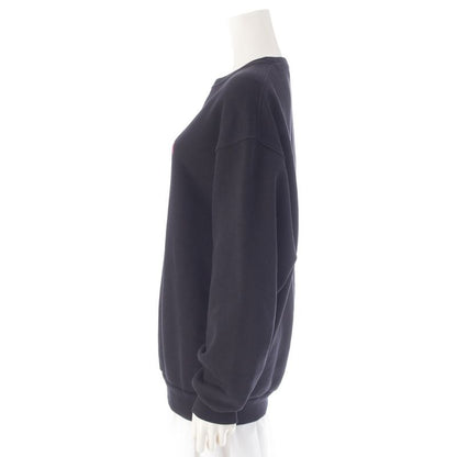 Balenciaga Logo Print Crew Neck Trainer Sweatshirt Top Black XS