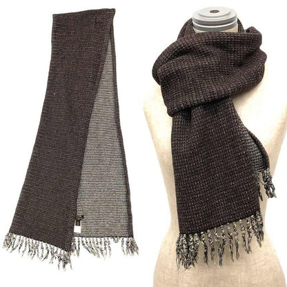 Louis Vuitton Scarf Wool Silk Brown