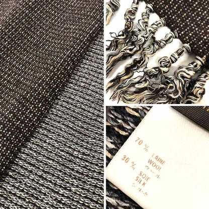 Louis Vuitton Scarf Wool Silk Brown