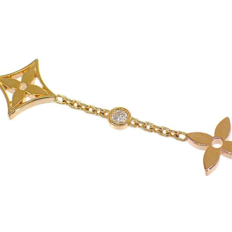 Louis Vuitton Monogram Idylle Bracelet 18k Yellow Gold 18k Pink Diamond