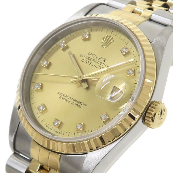 Rolex Datejust Watch Yellow