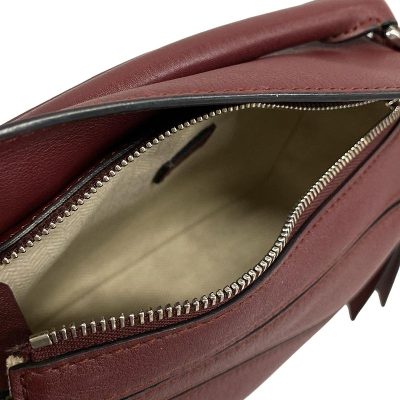 Loewe Handbag Puzzle Bag Mini Bordeaux