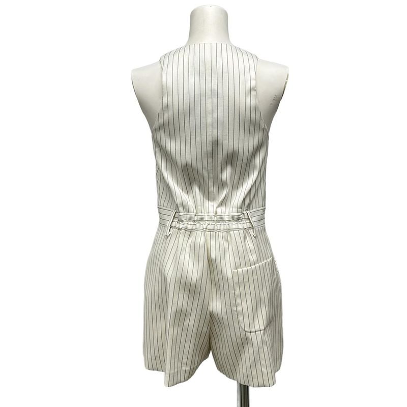 Louis Vuitton All in One 34 S Jao Ivory Black Short Striped Shoulder Bag