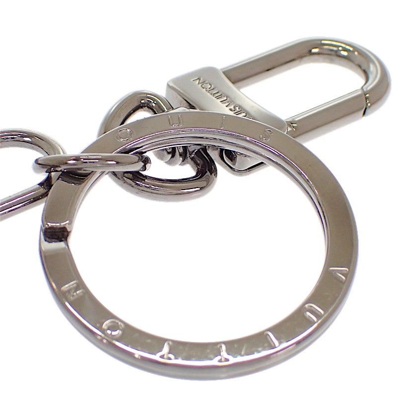 Louis Vuitton Porte Cles Whistle Key Holder Metal Black Monogram Eclipse Key