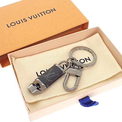 Louis Vuitton Porte Cles Whistle Key Holder Metal Black Monogram Eclipse Key