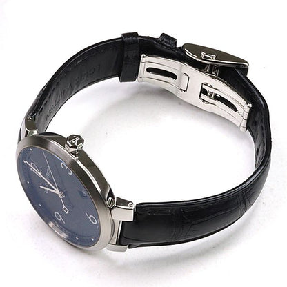 Louis Vuitton Watch Tambour Damier Black Dial Quartz Polished