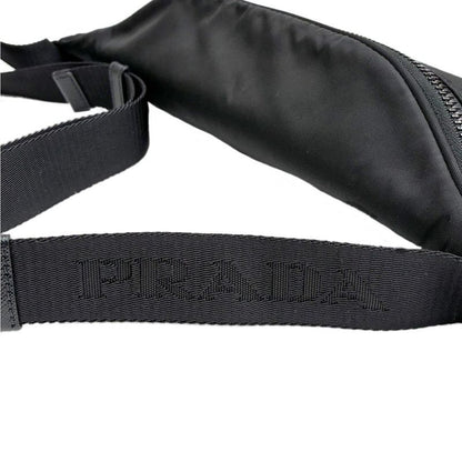 Prada Re-Nylon Sapphia Leather Belt Bag Black