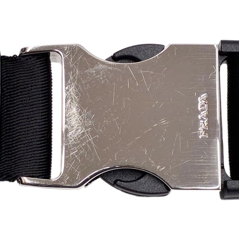 Prada Re-Nylon Sapphia Leather Belt Bag Black