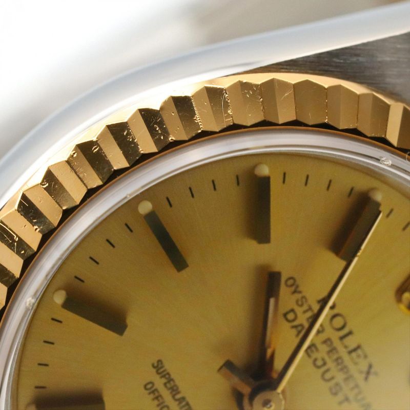 Rolex Datejust Number CH BA 18k Stainless Steel Watch