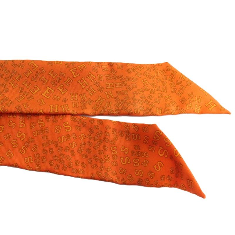 Hermes Twilly Alphabet Silk Orange