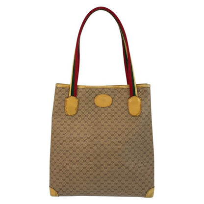 Gucci Vintage Micro GG Sherry Line Beige Tote Shoulder Bag