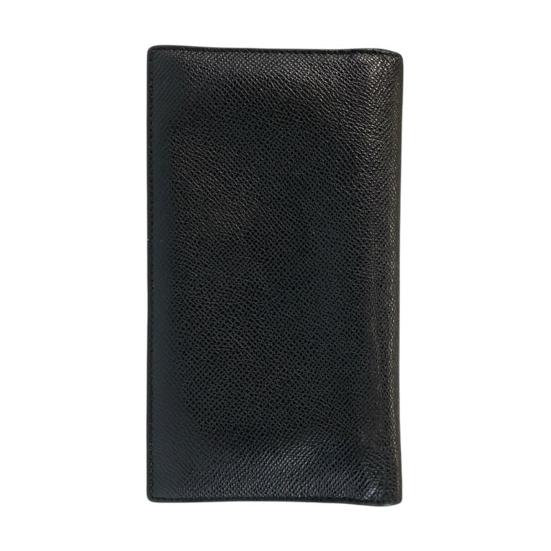 Bvlgari Black Silver Leather Wallet