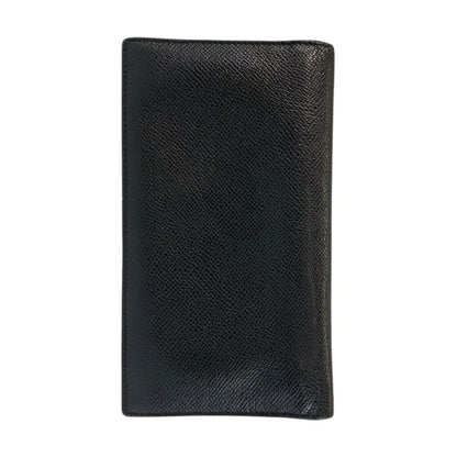 Bvlgari Black Silver Leather Wallet