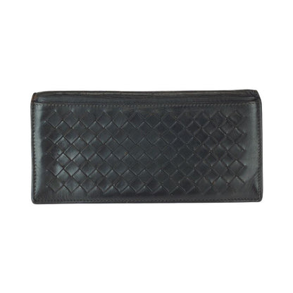 Bottega Veneta Intrecciato Brown Dark Leather Wallet