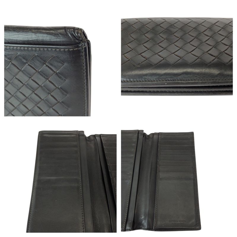 Bottega Veneta Intrecciato Brown Dark Leather Wallet