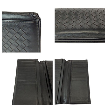 Bottega Veneta Intrecciato Brown Dark Leather Wallet
