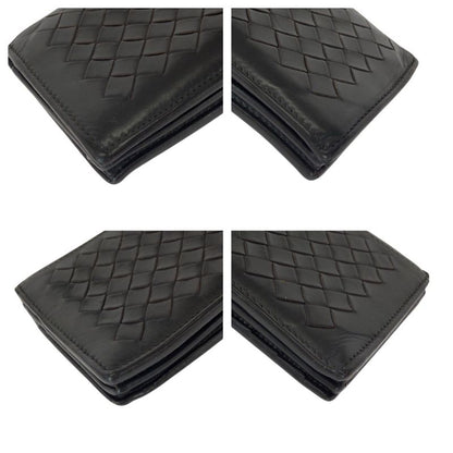 Bottega Veneta Intrecciato Brown Dark Leather Wallet
