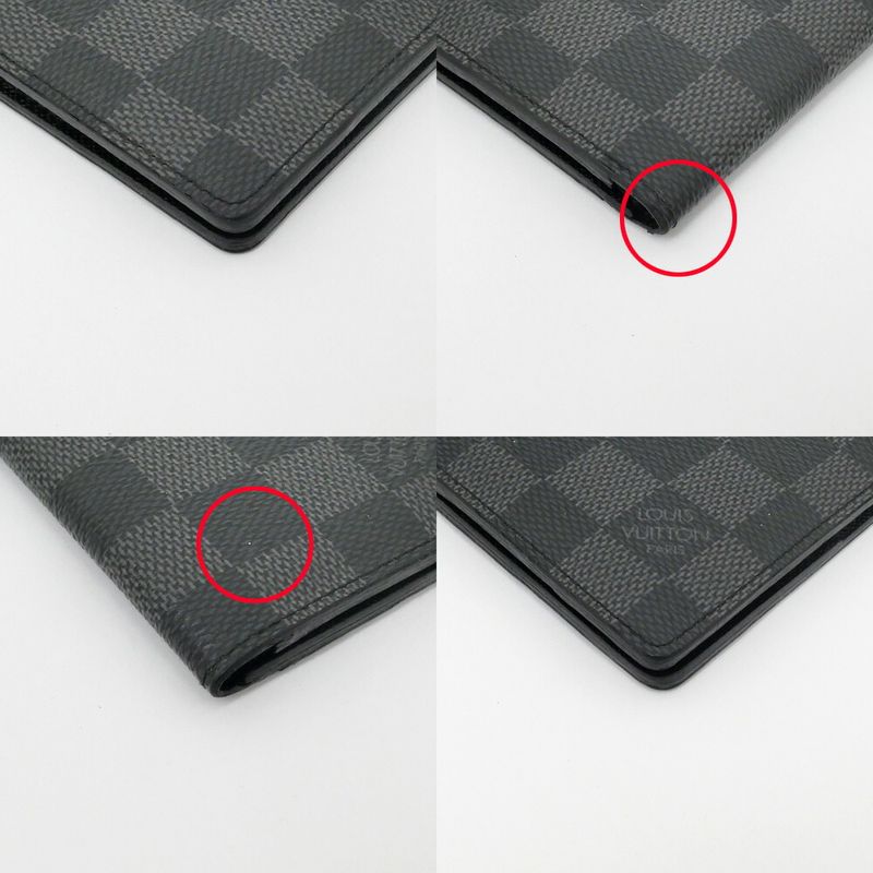 Louis Vuitton Card Case Organizer de Poche Damier Graphite Leather