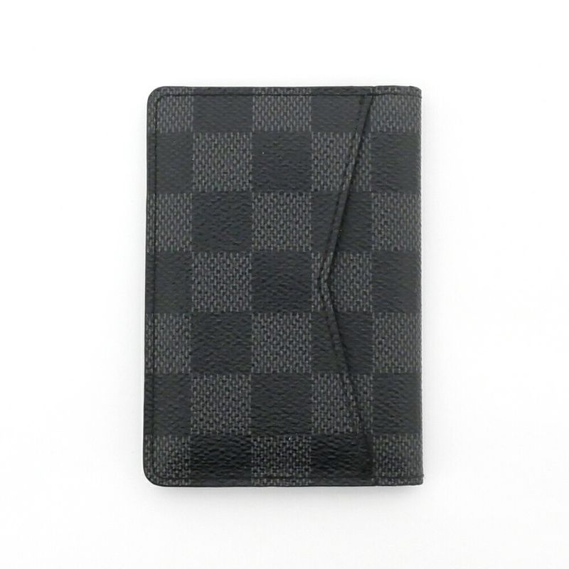 Louis Vuitton Card Case Organizer de Poche Damier Graphite Leather
