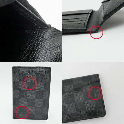 Louis Vuitton Card Case Organizer de Poche Damier Graphite Leather