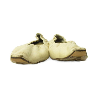 Bottega Veneta Ballet Shoes Flat Square Toe Leather 36.5 White