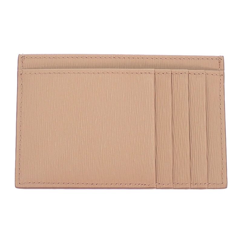 Prada Vitello Card Case Leather Cipria Gold