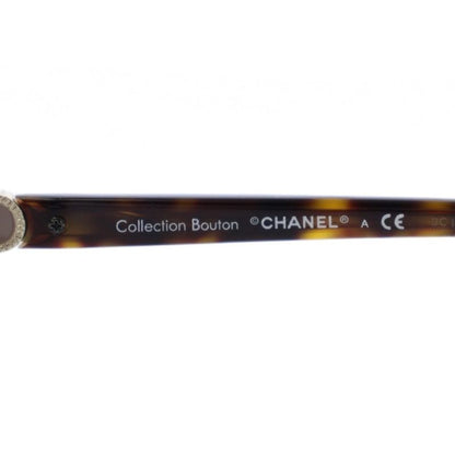 Chanel CC Logo Sunglasses Tortoiseshell Pattern Brown Eyewear